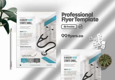 Medical Coronavirus Flyer Free PSD Template