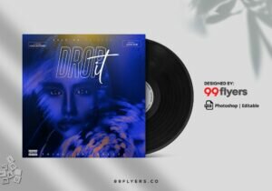 Remix Party CD Cover Free PSD Template