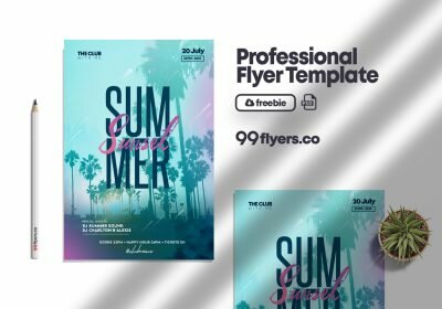 Days Of Summer Flyer Free PSD Template
