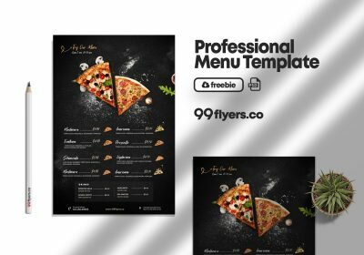 Restaurant Food Menu Free PSD Template