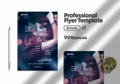Night Beats Event Flyer Free PSD Template