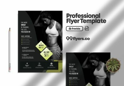 Fat Burns Fitness Flyer Free PSD Template