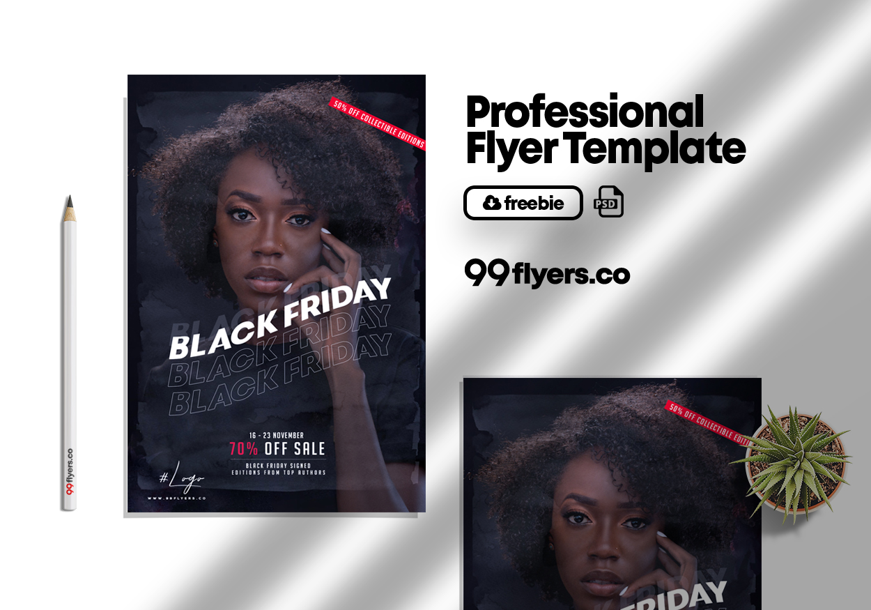 Black Friday Sale Promotion Flyer Free PSD Template