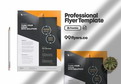 Corporate Ad Services Free PSD Flyer Template