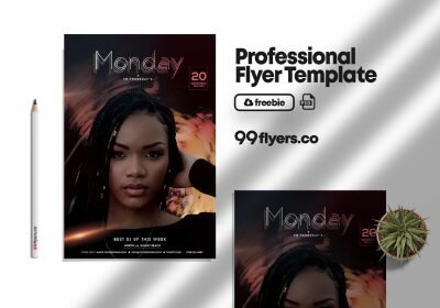 Monday to Friday Party Flyer Free PSD Template