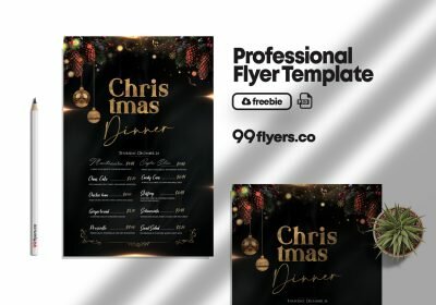 Christmas Special Menu Free PSD Flyer Template