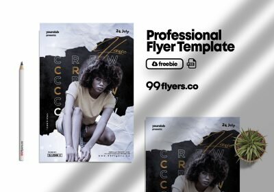 Nightclub Crew Party Free PSD Flyer Template