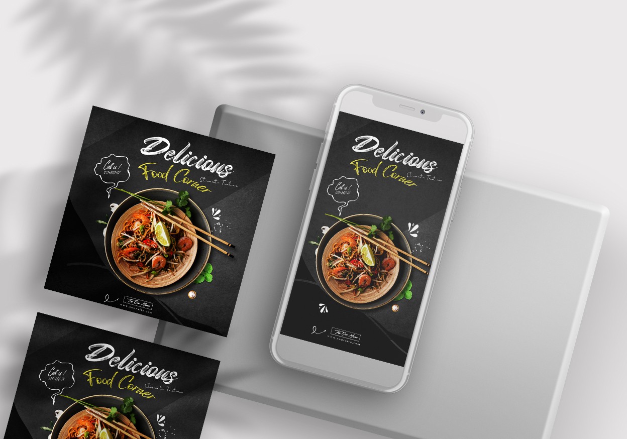 Restaurant Food Ad Free Instagram Banners Templates