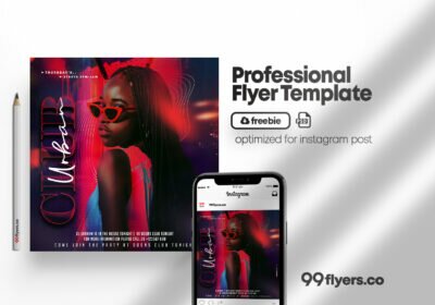 Party Nights Flyer Free PSD Templete