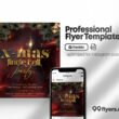 Christmas Party Evening Flyer Free PSD Template