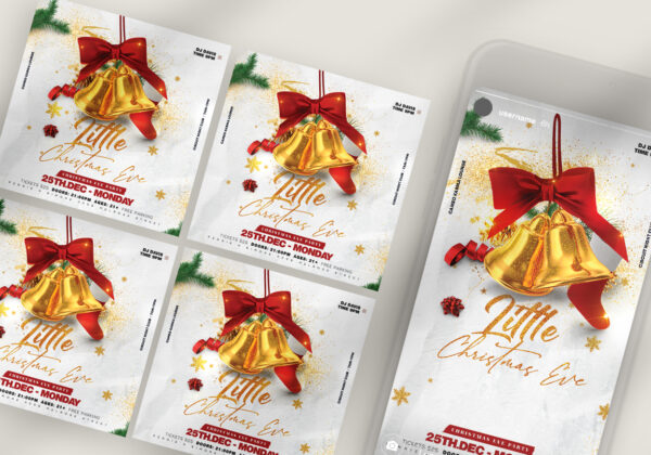 White Christmas Instagram Banners PSD Templates - Image 2