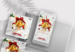White Christmas Instagram Banners PSD Templates