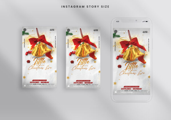 White Christmas Instagram Banners PSD Templates - Image 4